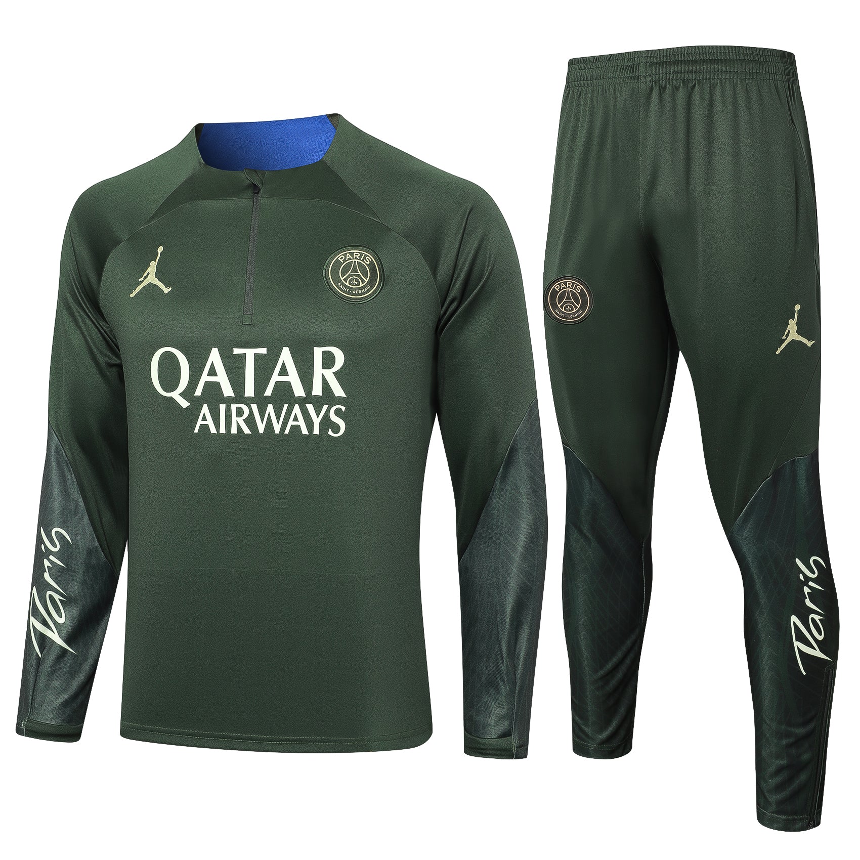 PSG 23-24 Dark Green khaki Tracksuit