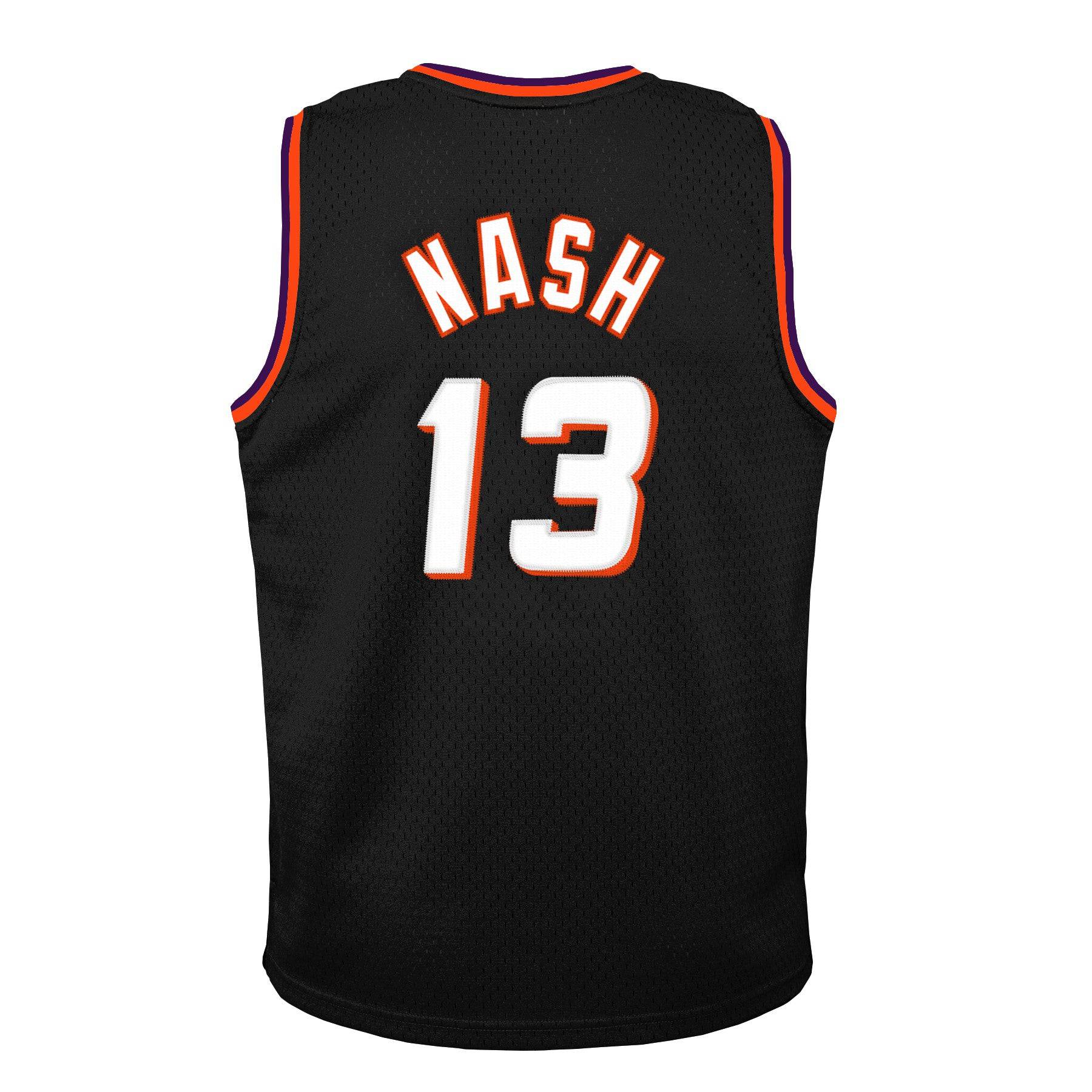 Youth Phoenix Suns Steve Nash Mitchell & Ness Black 1996-97 Hardwood Classics Swingman Jersey
