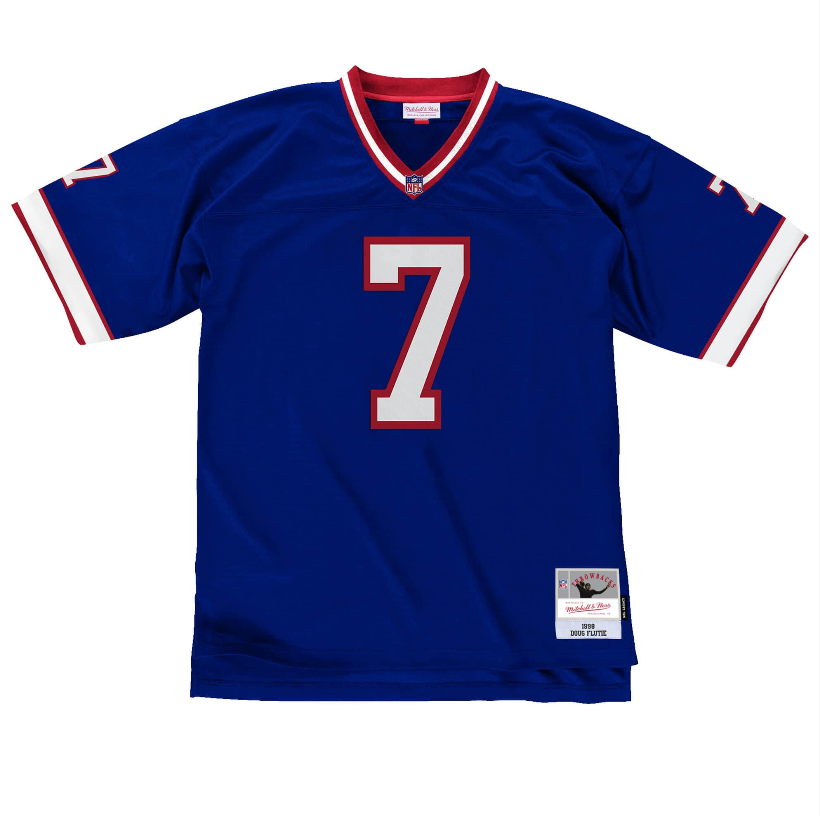 Mens Buffalo Bills Doug Flutie Mitchell & Ness Royal Blue Retired Player Vintage Jersey