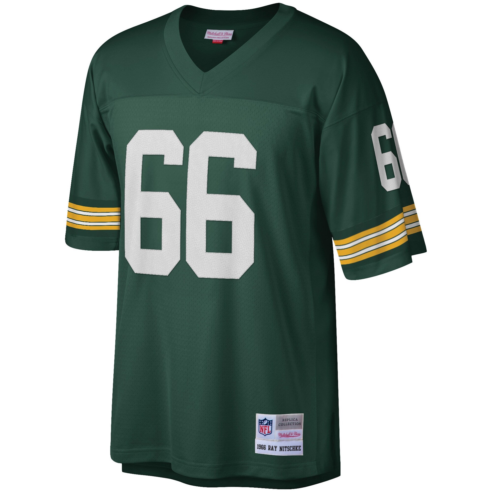 Mens Green Bay Packers Ray Nitschke Mitchell & Ness Green Legacy Jersey