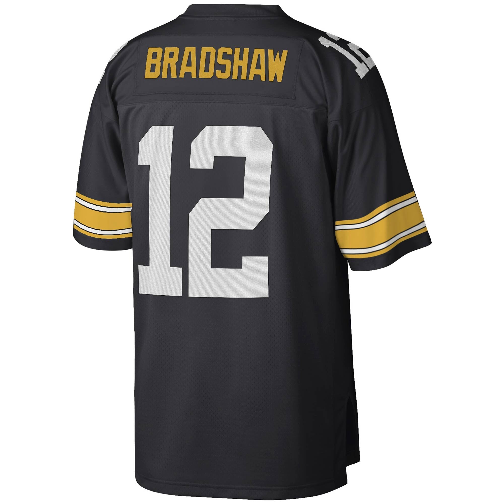 Mens Pittsburgh Steelers Terry Bradshaw Mitchell & Ness Black Legacy Jersey