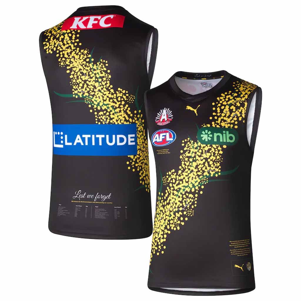 Richmond Tigers 2024 ANZAC Day Eve Guernsey Adult*
