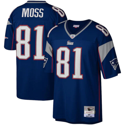 Youth New England Patriots Randy Moss Mitchell & Ness Navy Retired Player Vintage Jersey