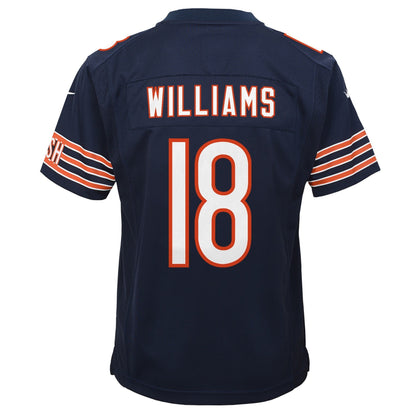 Youth Caleb Williams Chicago Bears Navy Nike Game Jersey