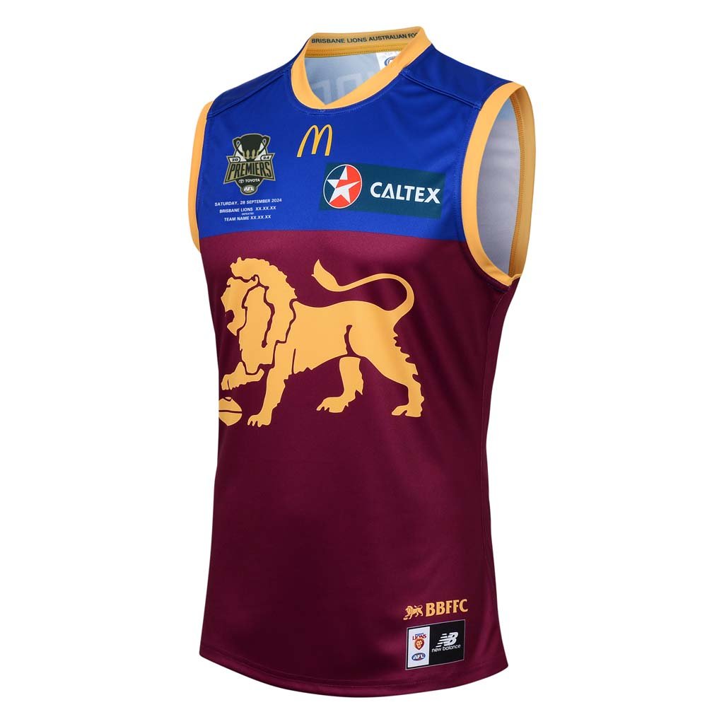 Brisbane Lions 2024 Premiers Guernsey Youth